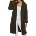 thumbnail image 1 of B91xZ Manteau Décontracté pour Femmes à devant Ouvert, Duveteux, Manches Longues, Chaud, Manteau d'Hiver, Café m, 1 of 4