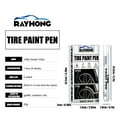 White Tire Paint Marker For Car Tire Lettering 4 Pack Tire Paint Pens