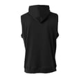 thumbnail image 2 of A4 Agility Sleeveless Tech Fleece Hoodie For Men in Black | N4002, 2 of 3