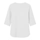 thumbnail image 5 of Mujeres 3/4 Manga de Verano Tops V Cuello Botonado Color Sólido Blusa, Camisetas Casuales de las Mujeres Suelto Ajuste Suave Respirable Primavera de Uso Diario, 5 of 9