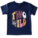 thumbnail image 1 of Gibobby Blusas Para Niñases Camiseta de manga corta Unisex para niños y adolescentes, camiseta con estampado divertido TWO WILD para niños de 3 a 13 años （Azul marino， 5-6 Años), 1 of 3
