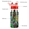 thumbnail image 3 of Yu-Gi-Oh Kids Water Bottle with Silicone Straw And Spill-Proof Lid, 16.9oz Stainless Steel Double-Wall Vacuum Insulated Water Bottles for Boys Girls, 3 of 8