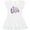 AA-White, variant on Inktastic Lil Miss Pre K with Arrows and Hearts Girls Toddler Dress