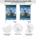 thumbnail image 2 of Easygdp Two Brave Cats Are Floating On The Sea Iceberg Garden Flag Yard Flag Welcome Flag, Double-Sided, Weather Resistant for Outdoor Decor - 12.5"x18", 2 of 9