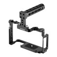 thumbnail image 1 of Andoer Camera Cage + Kit de manija superior Aleación de aluminio con orificios para tornillos de 1/4 pulg. Y 3/8 pulg. Montaje dual de zapata fría Compatible con Canon 5DS 5DR 5D Mark IV / III / II Andoer Jaula de cámara, 1 of 6