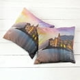 thumbnail image 6 of Ambesonne Nature Throw Pillow Cover 2 Pack, Old Mediterranean Town, 16", Peach Yellow, 6 of 7