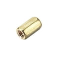 thumbnail image 3 of Uxcell M2x6mm Female to Female Hex Brass Spacer 50 Count, 3 of 5
