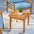 thumbnail image 2 of Vifah Gloucester 3-Piece Solid Wood Patio Club Conversation Set in Golden Oak, 2 of 4