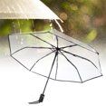 thumbnail image 3 of Rain Umbrellas, Transparent Rain Umbrellas Transparent Large -fold  For Travel Business For Daily Life Use For Girls For Women, 3 of 8