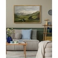 thumbnail image 5 of Drsoum Landscape Vintage Wall Art Classical Mountain Range Valley Prints Farmhouse Decor 24x36in Natural Framed, 5 of 6