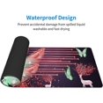 thumbnail image 5 of Feather Mouse Pad for Desk, 31.5 x 11.8 Large Mouse Mat Gaming for Computer Laptop, Cute Elk Butterfly Mice Pad Nature Rubber Base Non Slip Mousepad Waterproof for Home Table, Grey Red BDZXSE019, 5 of 6