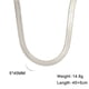 thumbnail image 1 of Cadena plana de serpiente de acero inoxidable Cadena de serpiente Collar de oro simple para mujer y hombre Popular Collar de cadena lisa de acero inoxidable con hueso de serpiente, 1 of 6