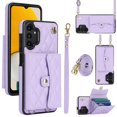 thumbnail image 1 of Samsung Galaxy A13 RFID Para Que Bloquea la Funda Protectora para Billetera Funda con Tapa Magnética Bolsillo con Múltiples Ranuras para Tarjetas con Correa para el, 1 of 7