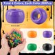 thumbnail image 2 of Juego de 800 cuentas de poni de 4 colores, moradas, de plástico, verdes, naranjas y negras, para fiestas., 2 of 9