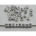 thumbnail image 5 of U8MO 200 Assorted Alphabet Letter Acrylic Cube Pony Beads 7X7mm Jewelry Kids Craft-5-5# Mixed Color With Black, 5 of 6