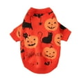 thumbnail image 1 of Suéter de Halloween para perros y gatos Disfraz de Halloween para perros Jersey de calabaza para mascotas de Halloween Jersey de punto de punto de calabaza para gatos naranja, 1 of 5