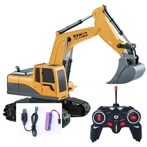 6 Channel Full Functional Front Loader Alloy Plastic Model RC Remote Control Construction Tractor Toy Gifts For Boy Bulldozer/Excavator