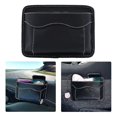 thumbnail image 2 of Soporte para bolso de coche entre asientos, soporte para bolso de coche, bolsillo de almacenamiento de cuero, se adapta a la mayoría de los vehículos, 2 of 5