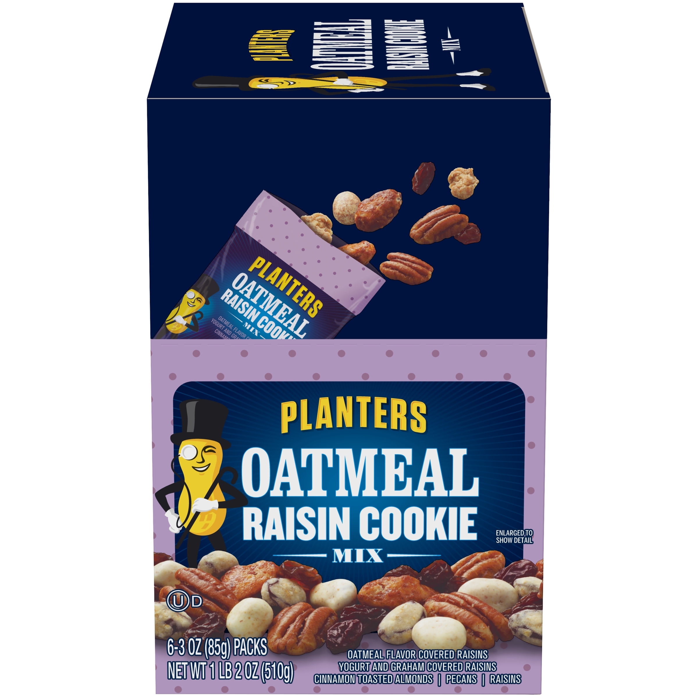 Planters Oatmeal Raisin Cookie Trail Mix Snack with Oatmeal, Graham