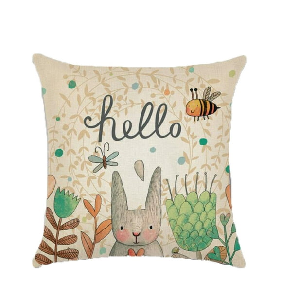Viflosae Prime Day Deals 2024 Canada Honeybees Decorative Square Cushion Cover Pillow Cases for Sofa Couch Bedroom Up to 40% off