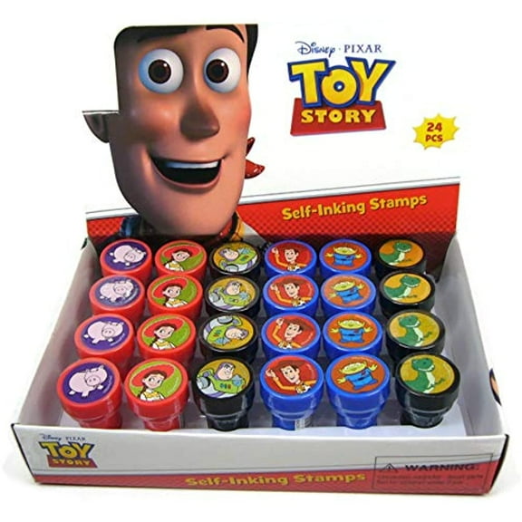 Disney Toy Story Self-Inking Stamps Birthday Party Favors 24 Pieces (Complete Box)