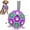 Purple Green, variant on Dog Toy Soccer Ball : Outdoor Dog Toys, Dog's Independence Day Gift, Dogs Soccer Ball with Straps for Tug of War, Pet Birthday Gift for Small Medium (6 Inch)