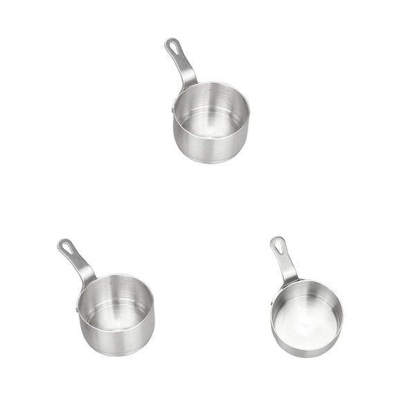 Mini Cacerola de Cocina Sunnimix 3Pcs 50ml Antiadherente Tamaño Un Huevo Sartén Y Salsas Juego