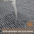 thumbnail image 4 of Exclusivo Mezcla Bathroom Rugs Mat 24x70, Extra Soft Absorbent Chenille Bath Rugs Mat, Quick Dry, Machine Washable Bath Mats for Bathroom Floor, Shower, Home Decor, Light Grey, 4 of 10