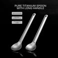 thumbnail image 4 of Titanium Spoon Camping Spoon Outdoor Tableware Long-handled Titanium Spoon, 4 of 9