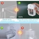 thumbnail image 4 of Botella rociadora portátil con forma de tarjeta de 4 piezas, botella de perfume recargable de 38 ml, caja rociadora humectante con gancho, para perfume con alcohol, 4 of 6