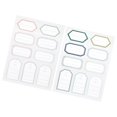 thumbnail image 2 of Creative Name Stickers Self Adhesive Blank Label Sheets for Bottles, Containers & School Supplies 5 Sheets, Assorted Colors, 2 of 4