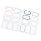 thumbnail image 2 of Creative Name Stickers Self Adhesive Blank Label Sheets for Bottles, Containers & School Supplies 5 Sheets, Assorted Colors, 2 of 4