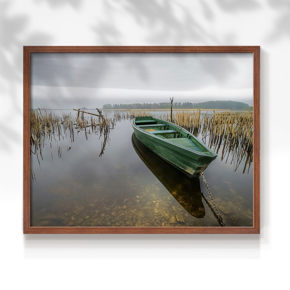 Green One by Mike Calascibetta - Restickable Framed Giclée Print