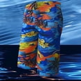thumbnail image 5 of JDQJBZ Men's 5 Inch Print Swim Shorts with Mesh Liner Drawstring for Beach Summer, 5 of 5