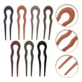 thumbnail image 1 of 7 Pcs Épingle à Cheveux Française Fourchette à Cheveux Baguette en U pour Femmes, 1 of 8