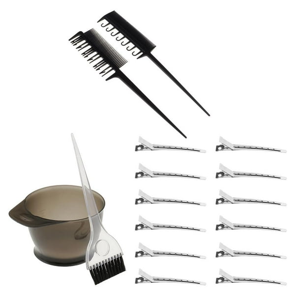 Pinzas para El Cabello Del Del Cepillo Del Color Del Cabello Set DIY para Teñir El Cabello