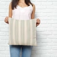 thumbnail image 2 of Light Green Lines Pillow Covers 16x16 Inch Decorative Throw Pillow Cover, Retro Minimalist Stripes Pattern Sofa Pillowcases Accent Cushion Case Home Decor Bedroom Living Room, 2 of 6