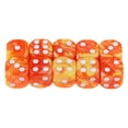 thumbnail image 2 of Dados de 6 Caras -dix Colores - Dados Acrílicos de 16 Mm , Naranja + amarillo CUTICAT Juego de dados de 6 caras, 2 of 8