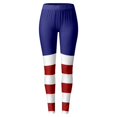 thumbnail image 2 of Gibobby Leggings Día la inparapenparancia para mujer Imprimir Pantalones yoga cintura media para mujer Leggings Medias Compresión Yoga Running Fitness American 4th Of July Print（Azul marino， XXL), 2 of 5