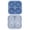 Blue, variant on 4 Cavity Soccer Ball Silicone Ice Model Tray, Large Round Ice Ball Maker for Whiskey, Cocktails and Beer, Reusable Football Shaped Freezer Mold for Home Bar and Drink Cooling