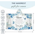 thumbnail image 2 of Nana Wearable Blanket Hoodie Sherpa Fleec, Christmas Gifts for Nana Grandma Birthday Presents Ideas Grandmother Oversized Blanket Hoodie Gifts for Mothers Day, 2 of 6