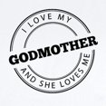 thumbnail image 2 of CafePress - I Love My Godmother And She Loves Me Body Suit - Baby Light Bodysuit, Size Newborn - 24 Months, 2 of 4