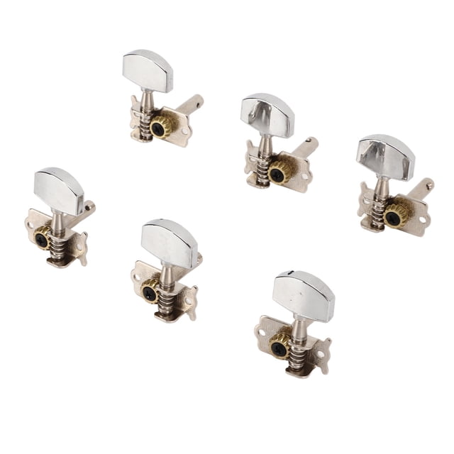 Folk Guitar Tuner Pegs Kit, Robust Lightweight Guitar Open String Tuning Pegs Impact Proof 3L3R Easy To Install for Music Class