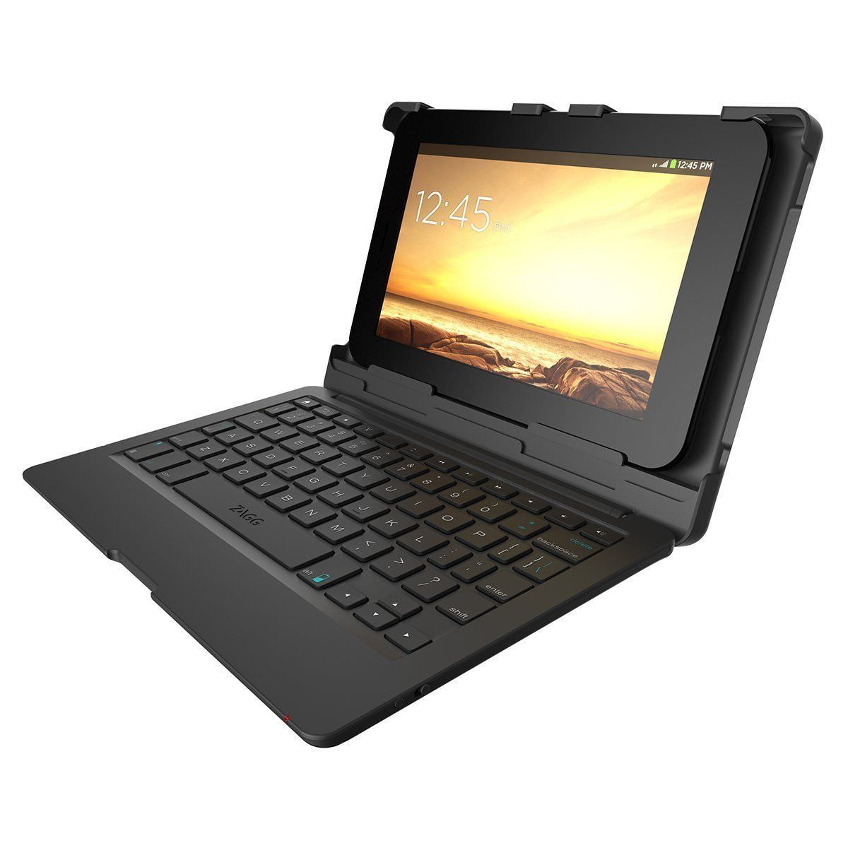 ZAGG FOLIO CASE KEYBOARD ZAGG AUTOFIT 8 INCH TABLET COLOR BLACK