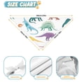 thumbnail image 6 of Dog Bandana 2 Pack,Colorful Dinosaurs Rainbow Pattern Bandanas for Dogs,Cat Bandana,Small/ Large Dog Bandana 2 Size,Dog Bandanas, 6 of 6