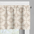 thumbnail image 3 of Ambesonne Circles Window Valance, Petals and Stems Knot, 54" X 18", Beige Dark Coral, 3 of 5