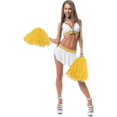 thumbnail image 5 of 12 Pack Cheerleading Pom Poms Sports Dance Cheer Plastic Pom Pom For Sports Team Spirit Cheering, 5 of 5