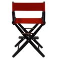thumbnail image 4 of Casual Home Extra-Wide Premium 24"  Directors Chair Black Frame W/Red Color Cover, 4 of 9