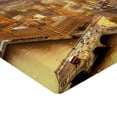 thumbnail image 2 of Ambesonne Panorama Fitted Sheet, London Aerial Scenery, Full Size, Multicolor, 2 of 3