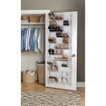 thumbnail image 4 of Mainstays over the Door Shoe Rack Storage Organizer 36 Pair White, 4 of 6